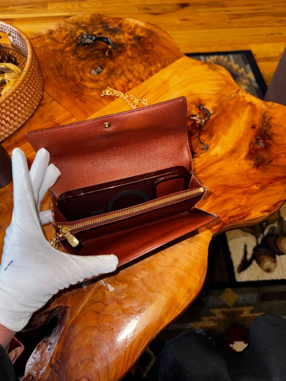 Louis Vuitton, beautiful vintage long Sarah wallet or Crossbody 100% authentic - Picture 16 of 17